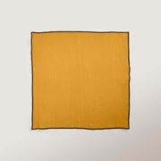 Serviette De Table Carlina Jaune Ocre Et Bourdon Noir - Madura - The Cool Republic