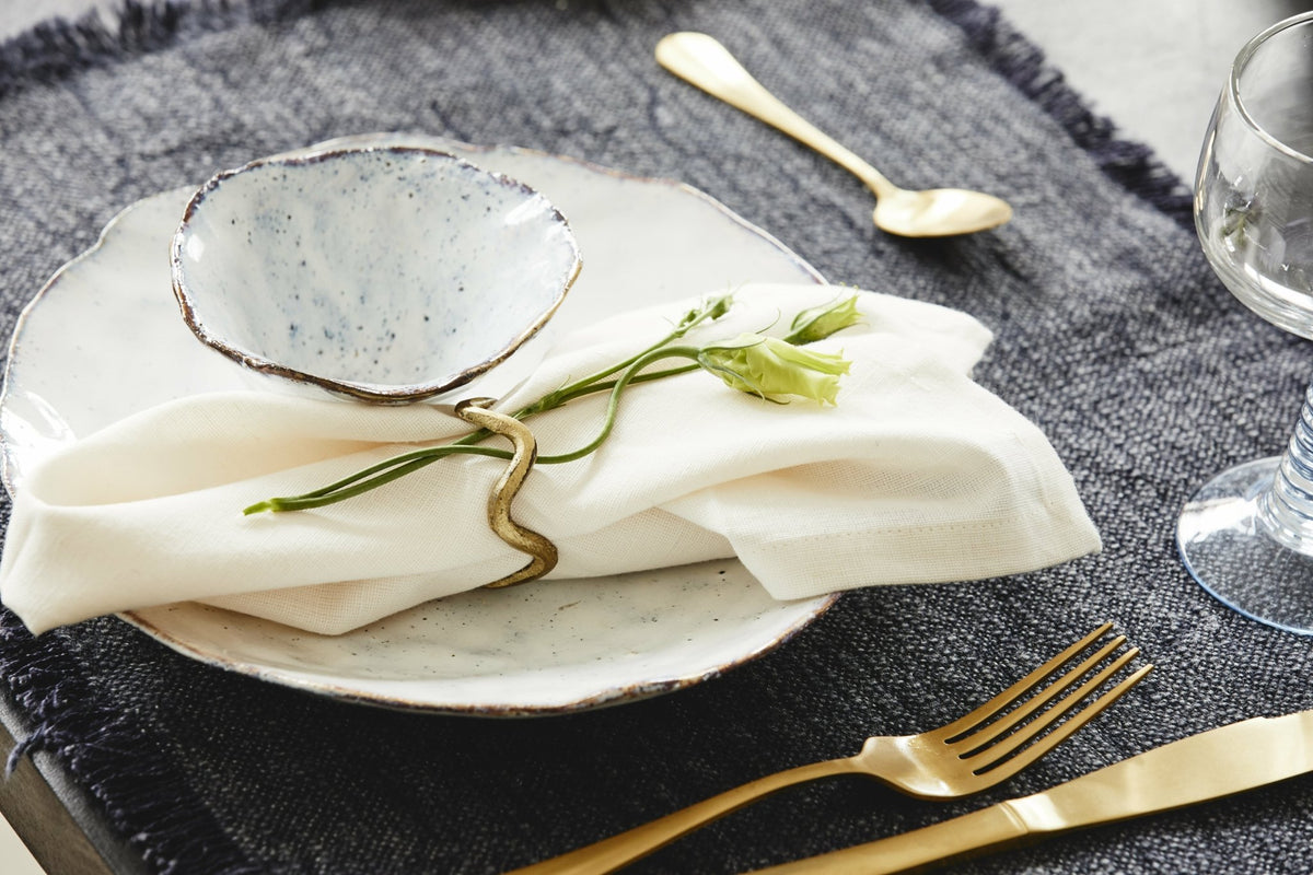 Ivory napkin with hem - Nordal - The Cool Republic