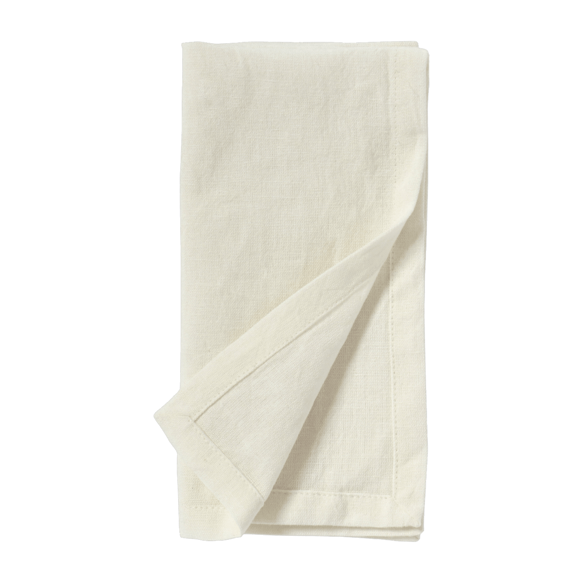 Serviette de table couleur ivoire avec ourlet - Nordal - The Cool Republic
