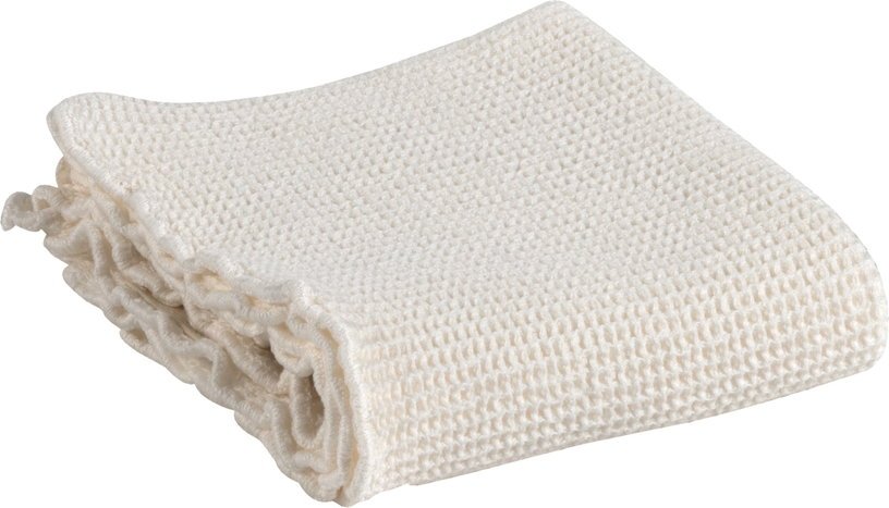 Serviette de toilette petit gaufrage crème 50 x 90 cm - The Cool Republic - The Cool Republic
