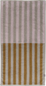 Serviette de toilette rayée rose 40 x 55 cm Discorder - Mette Ditmer - The Cool Republic