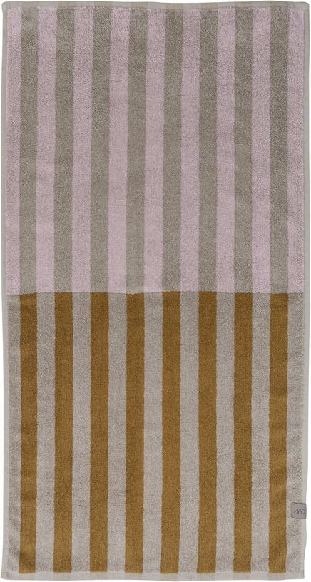 Serviette de toilette rayée rose 40 x 55 cm Discorder - Mette Ditmer - The Cool Republic