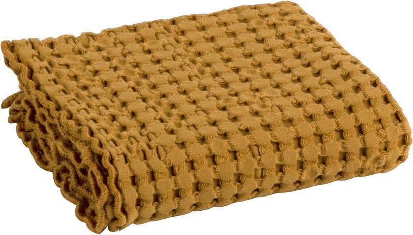 Serviette d'invités grand gaufrage moutarde 30 x 50 cm - The Cool Republic - The Cool Republic