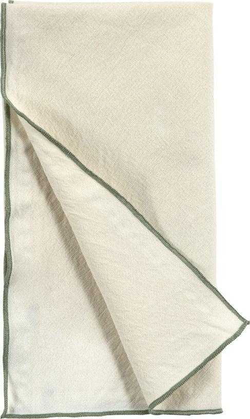 Serviette en coton lavé beige 45 x 45 cm - The Cool Republic - The Cool Republic
