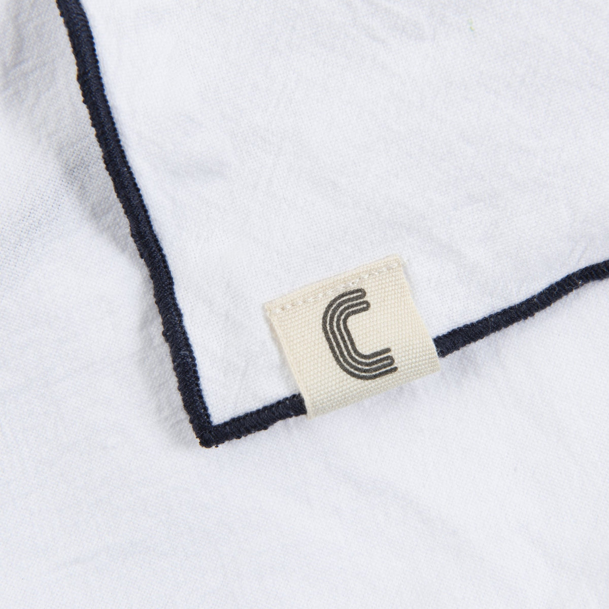 Serviette en coton lavé blanche 45 x 45 cm - The Cool Republic - The Cool Republic