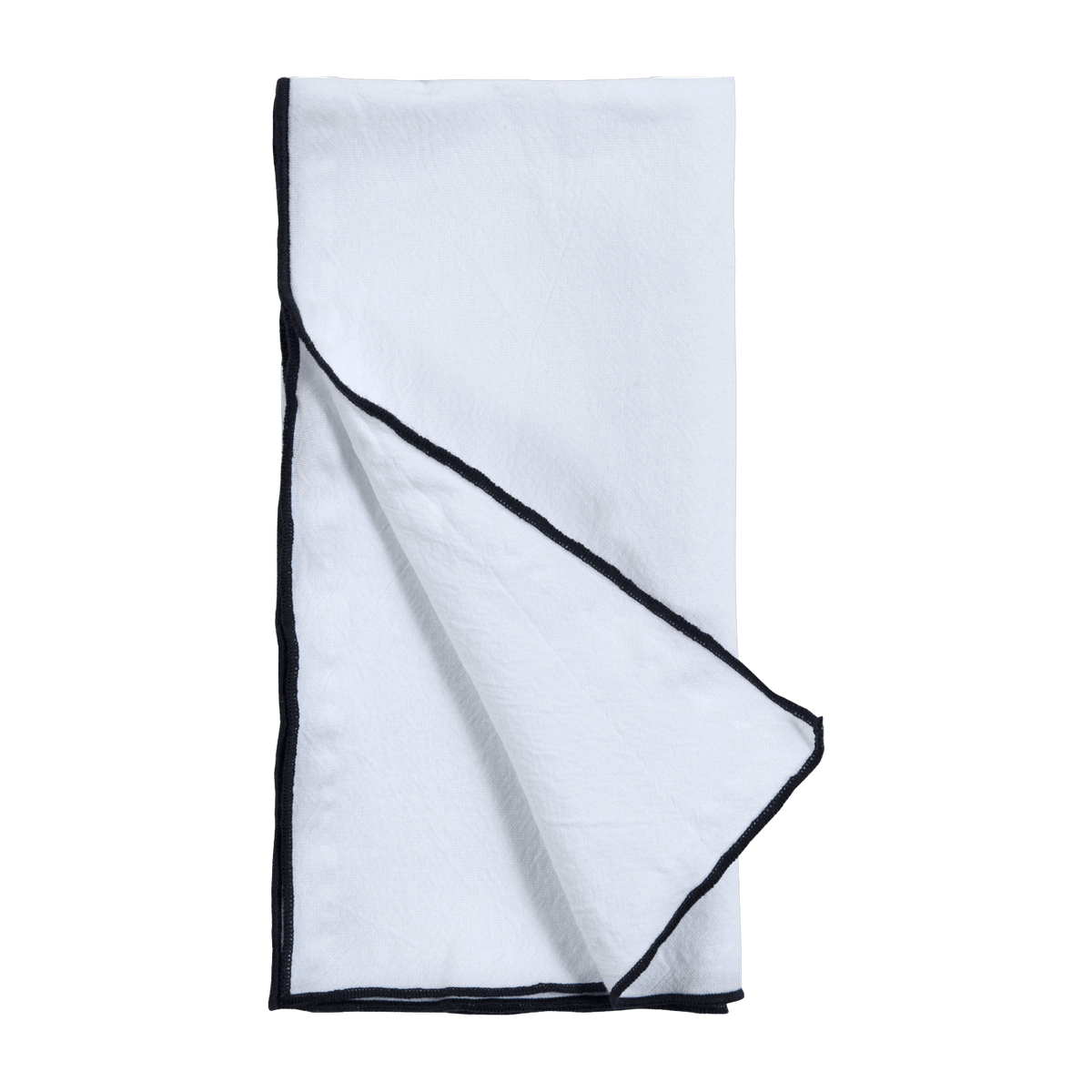 Serviette en coton lavé blanche 45 x 45 cm - The Cool Republic - The Cool Republic