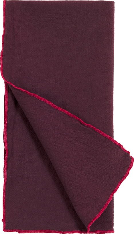Serviette en coton lavé bordeaux 45 x 45 cm - The Cool Republic - The Cool Republic
