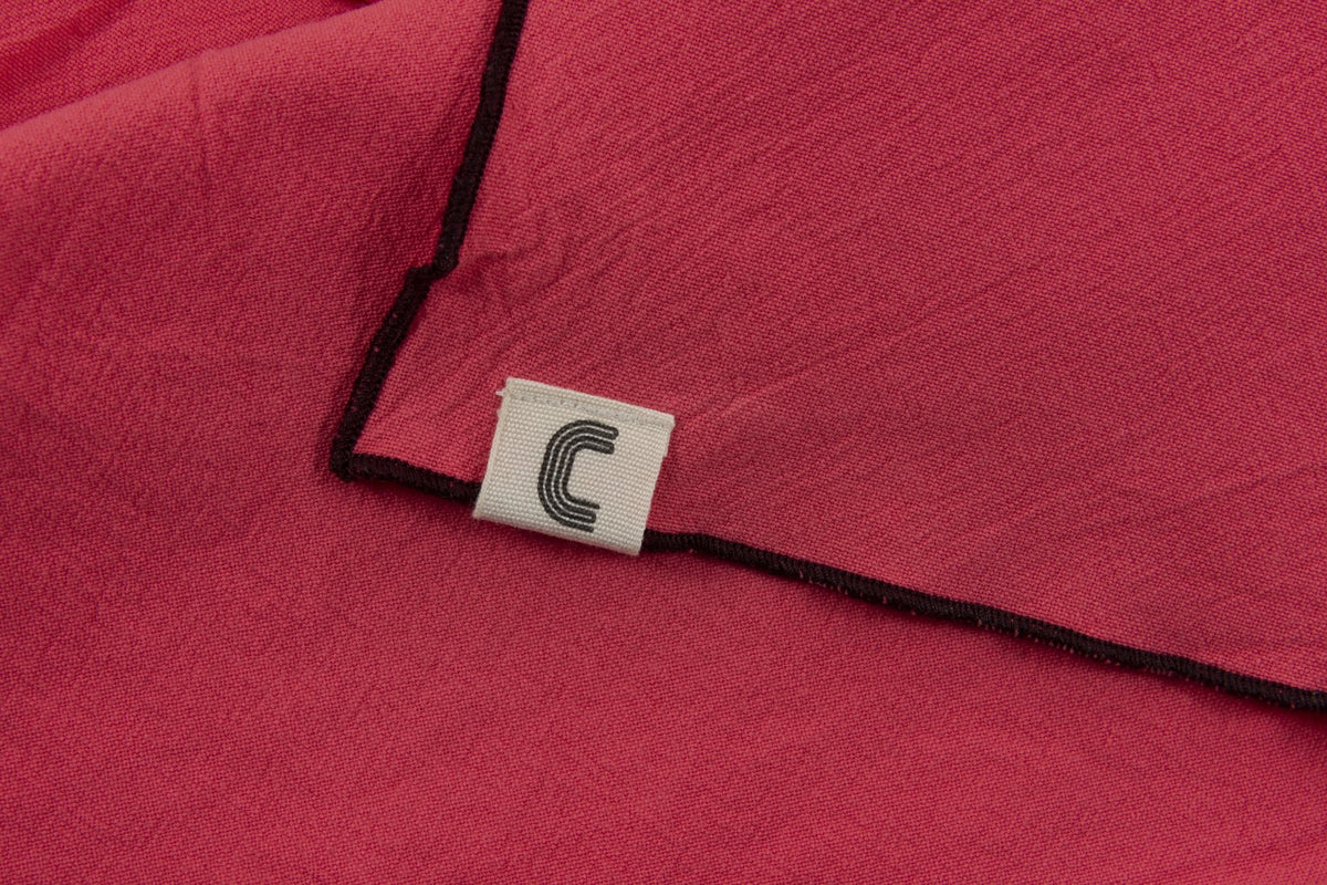 Serviette en coton lavé fuchsia 45 x 45 cm - The Cool Republic - The Cool Republic