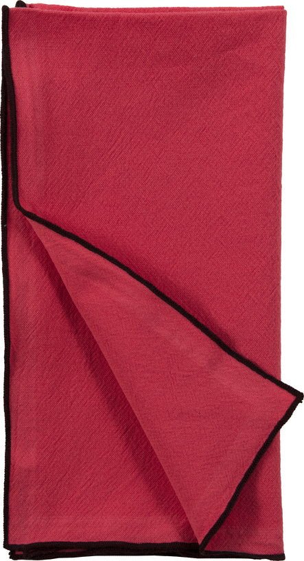 Serviette en coton lavé fuchsia 45 x 45 cm - The Cool Republic - The Cool Republic