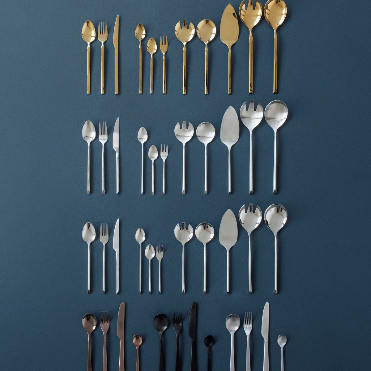 Set de 16 couverts en inox noir Hune - Broste Copenhagen - The Cool Republic