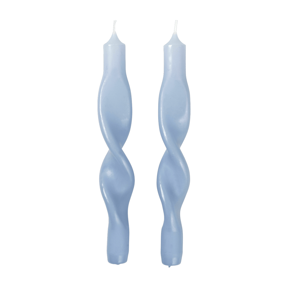 Set de 2 bougies bleues Twist - Broste Copenhagen - The Cool Republic