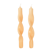Set de 2 bougies orange Twist - Broste Copenhagen - The Cool Republic
