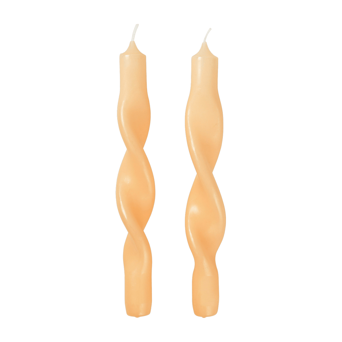 Set de 2 bougies orange Twist - Broste Copenhagen - The Cool Republic