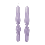 Set de 2 bougies violettes Twist - Broste Copenhagen - The Cool Republic