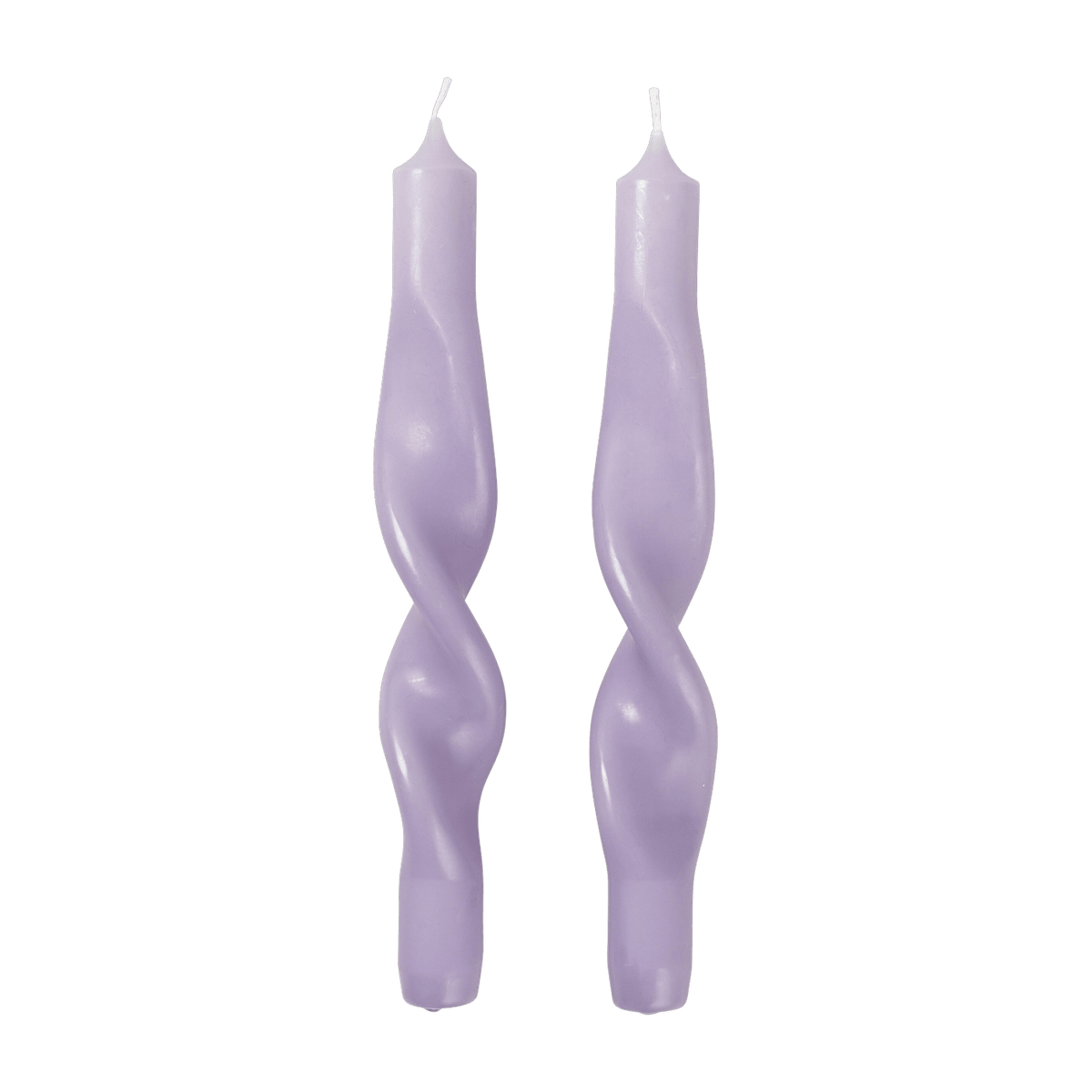 Set de 2 bougies violettes Twist - Broste Copenhagen - The Cool Republic