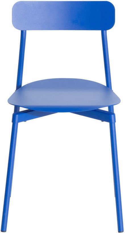 Set de 2 chaises en métal bleu Fromme - Petite Friture - The Cool Republic