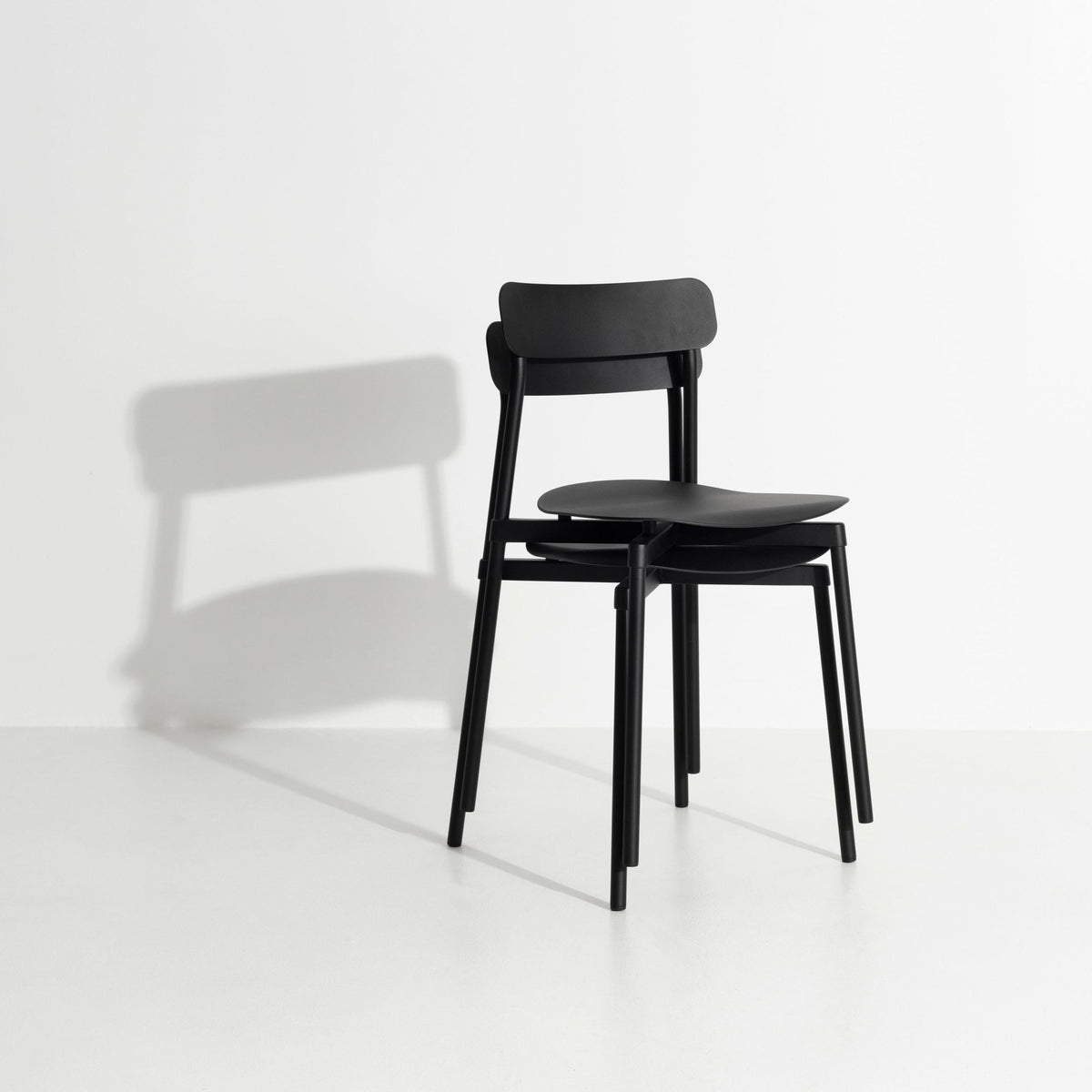 Set de 2 chaises en métal noir Fromme - Petite Friture - The Cool Republic