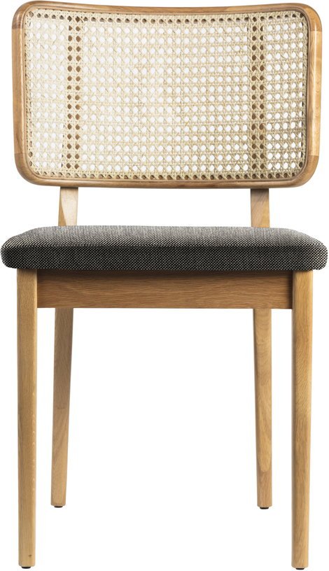 Set de 2 chaises grises en chêne naturel Cannage - RED Edition - The Cool Republic