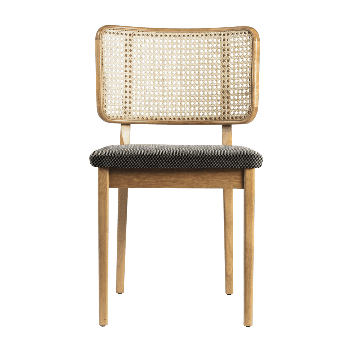 Set de 2 chaises grises en chêne naturel Cannage - RED Edition - The Cool Republic