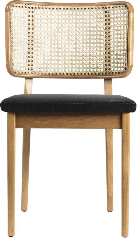 Set de 2 chaises noires en chêne naturel Cannage - RED Edition - The Cool Republic