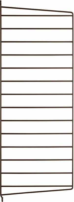 Set de 2 montants muraux en acier marron 75 x 30 cm - String furniture - The Cool Republic