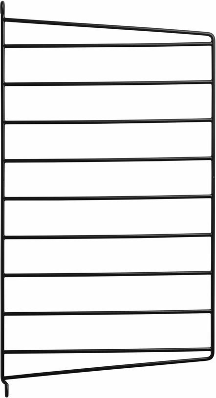Set de 2 montants muraux en acier noir 50 x 30 cm - String furniture - The Cool Republic
