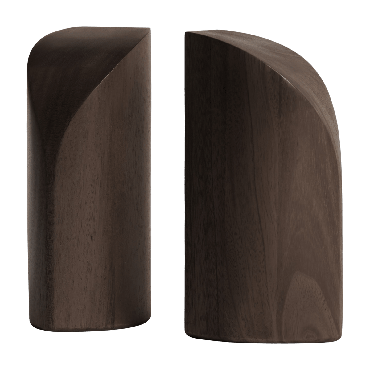 Set de 2 serre-livres en acajou massif foncé PI - Ethnicraft Accessories - The Cool Republic