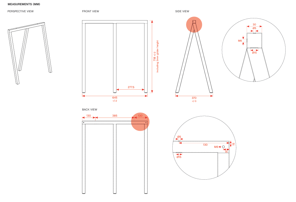 Set de 2 tréteaux en acier blanc Loop Stand - HAY - The Cool Republic