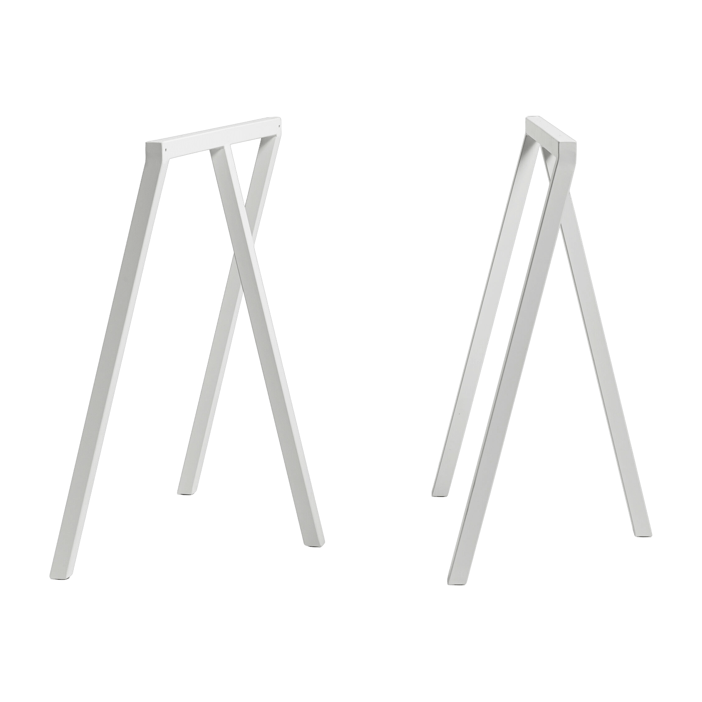 Set de 2 tréteaux en acier blanc Loop Stand - HAY - The Cool Republic