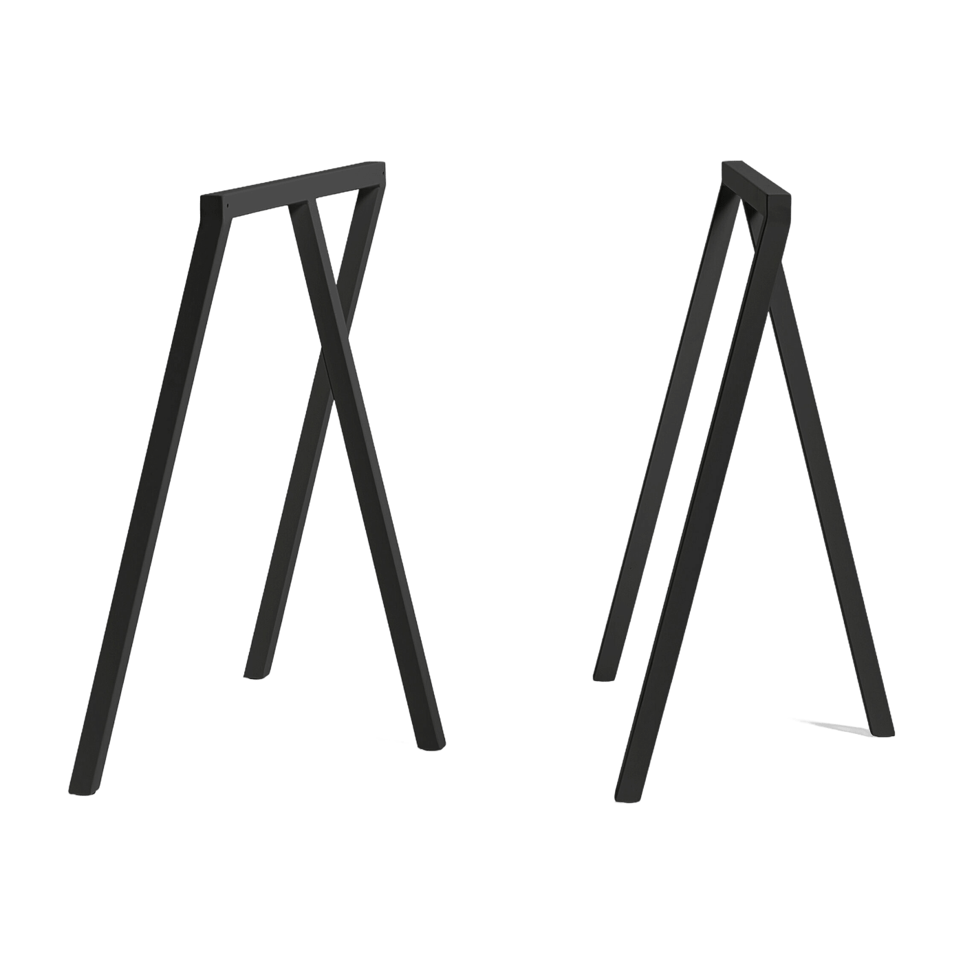Set de 2 tréteaux en acier noir Loop Stand - HAY - The Cool Republic