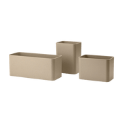 Set de 3 organisateurs beige 9x8x7cm Works - String furniture - The Cool Republic