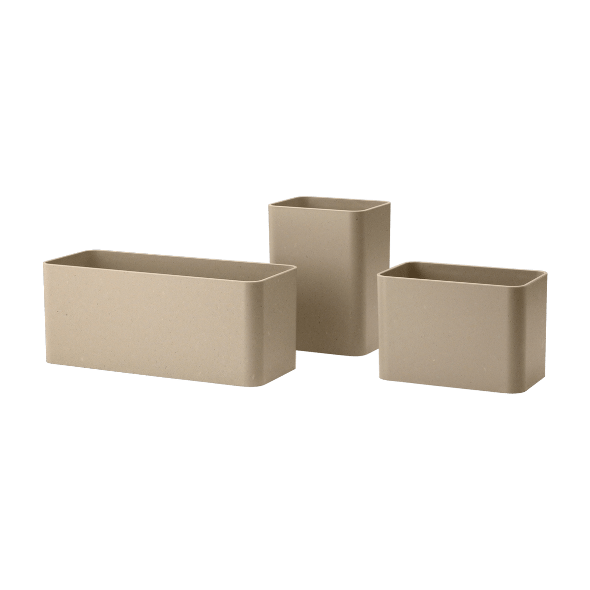 Set de 3 organisateurs beige 9x8x7cm Works - String furniture - The Cool Republic