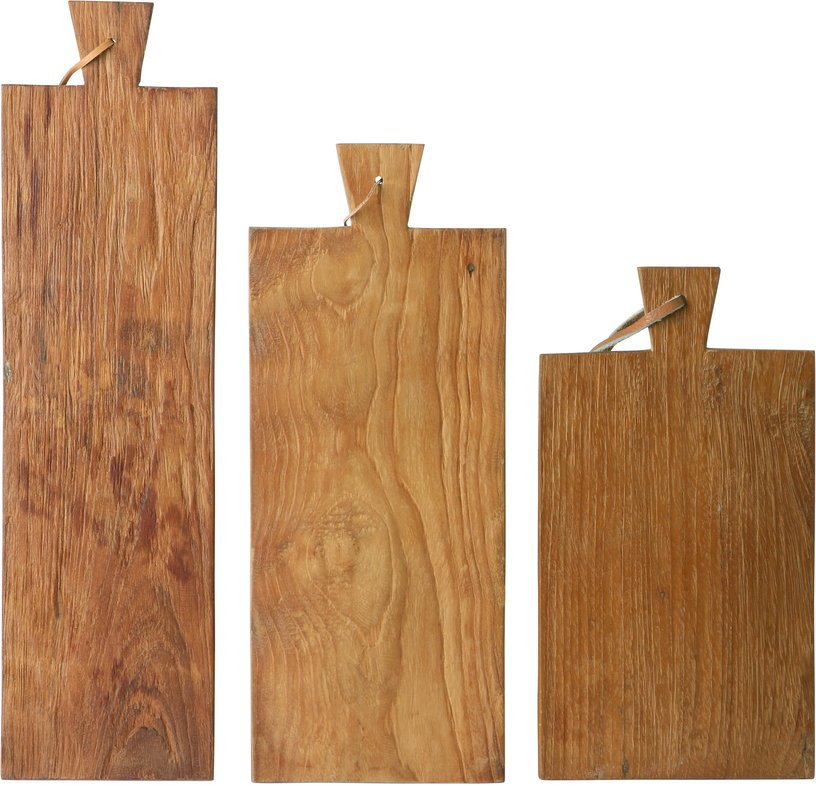 Set de 3 planches à pain en teck - HKliving - The Cool Republic