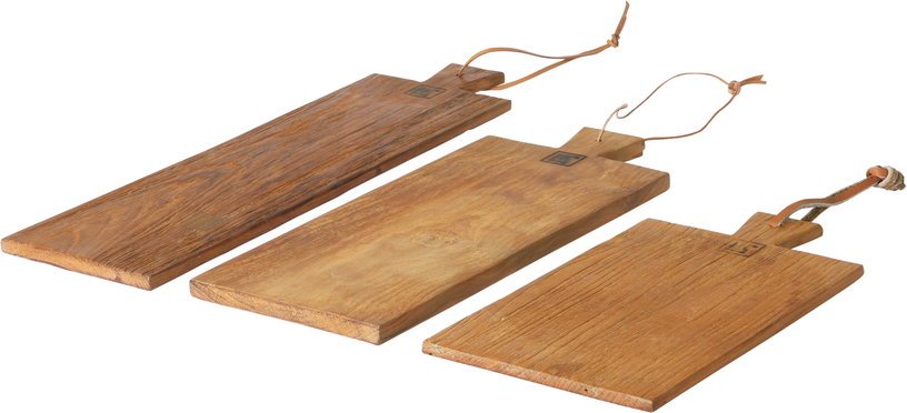 Set de 3 planches à pain en teck - HKliving - The Cool Republic