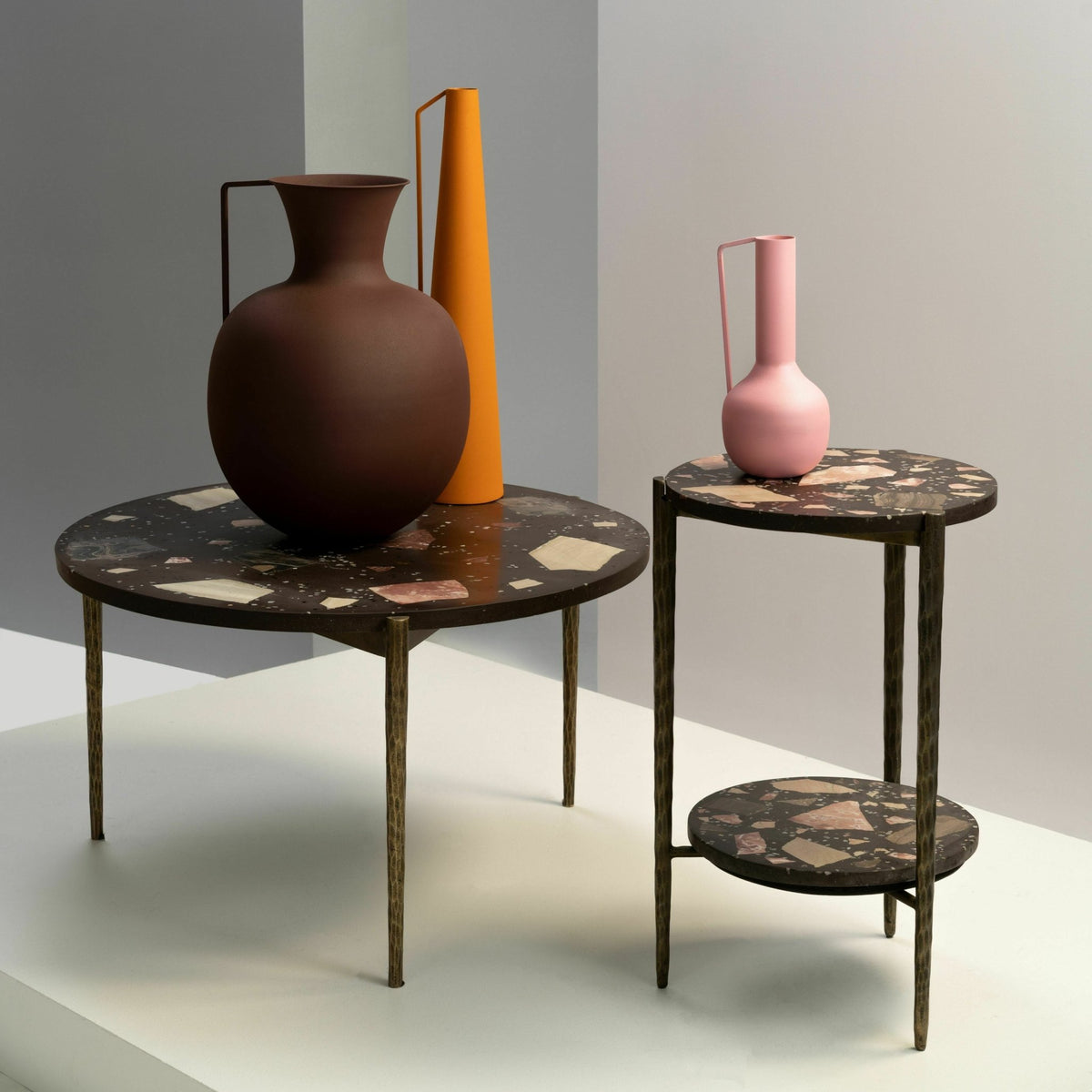 Set de 3 vases marron Roman - Pols Potten - The Cool Republic