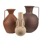 Set de 3 vases marron Roman - Pols Potten - The Cool Republic