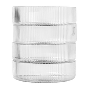 Set de 4 Bols de service en verre transparent Ripple - Ferm Living - The Cool Republic
