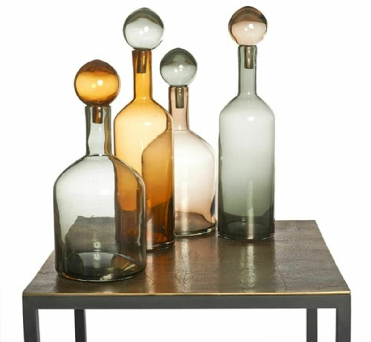 Set de 4 bouteilles marron en verre Bubbles & Bottles - Pols Potten - The Cool Republic
