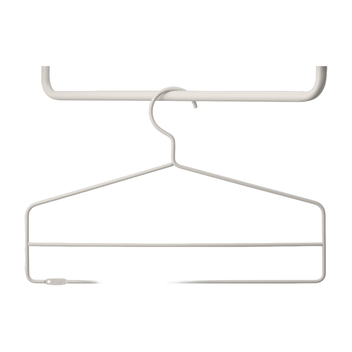 Set de 4 tringles en acier beige - String furniture - The Cool Republic