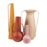 Set de 4 vases décoratifs tons rose Roman - Pols Potten - The Cool Republic