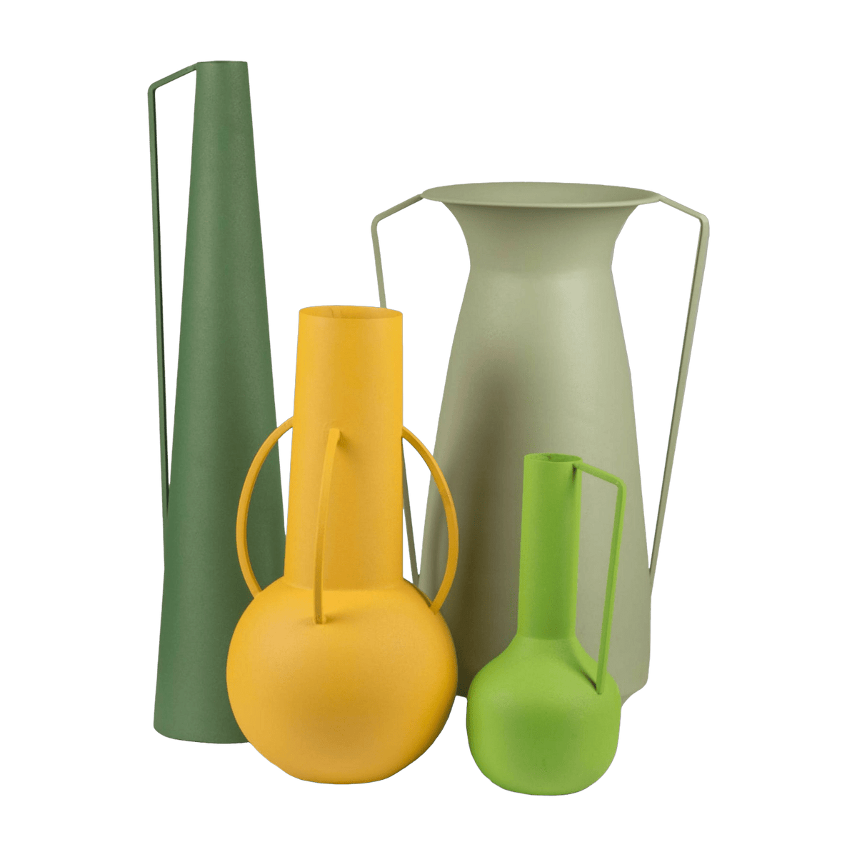 Set de 4 vases décoratifs tons verts Roman - Pols Potten - The Cool Republic