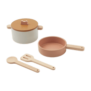 Set de cuisine en bois et silicone rose multi mix Antonio - Liewood - The Cool Republic
