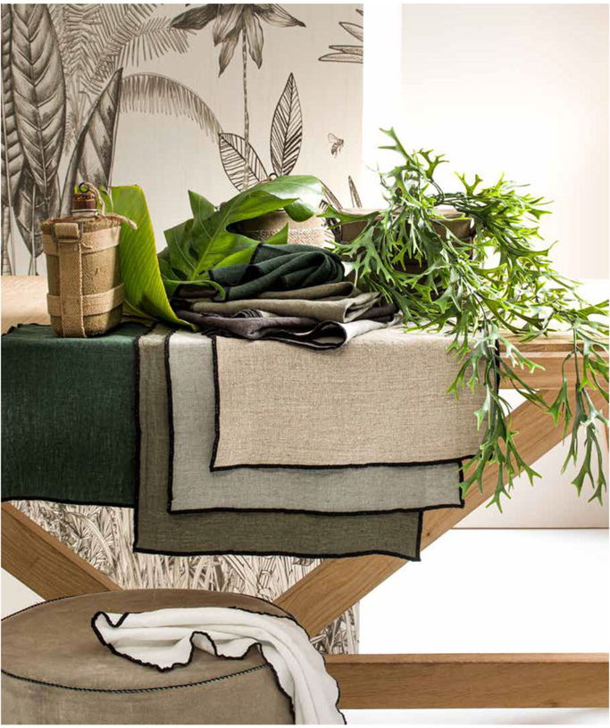 Set de table en lin blanc 35x48cm Borgo - Haomy - The Cool Republic
