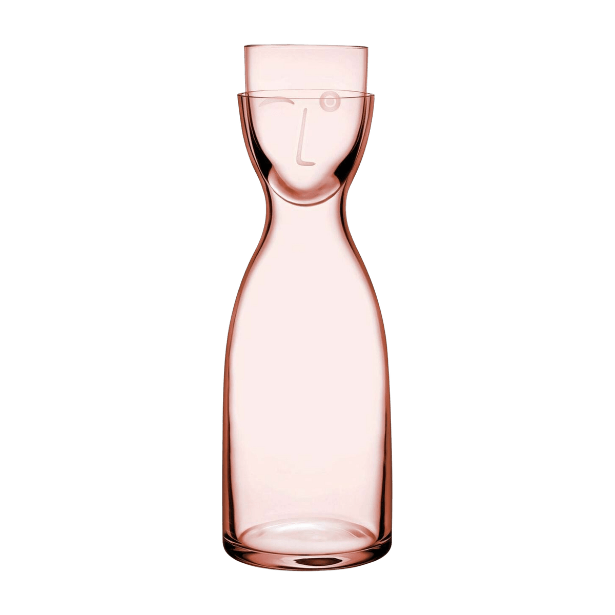 Set d'eau de nuit M. & Mme Tall Dusty Rose - Nude Glass - The Cool Republic