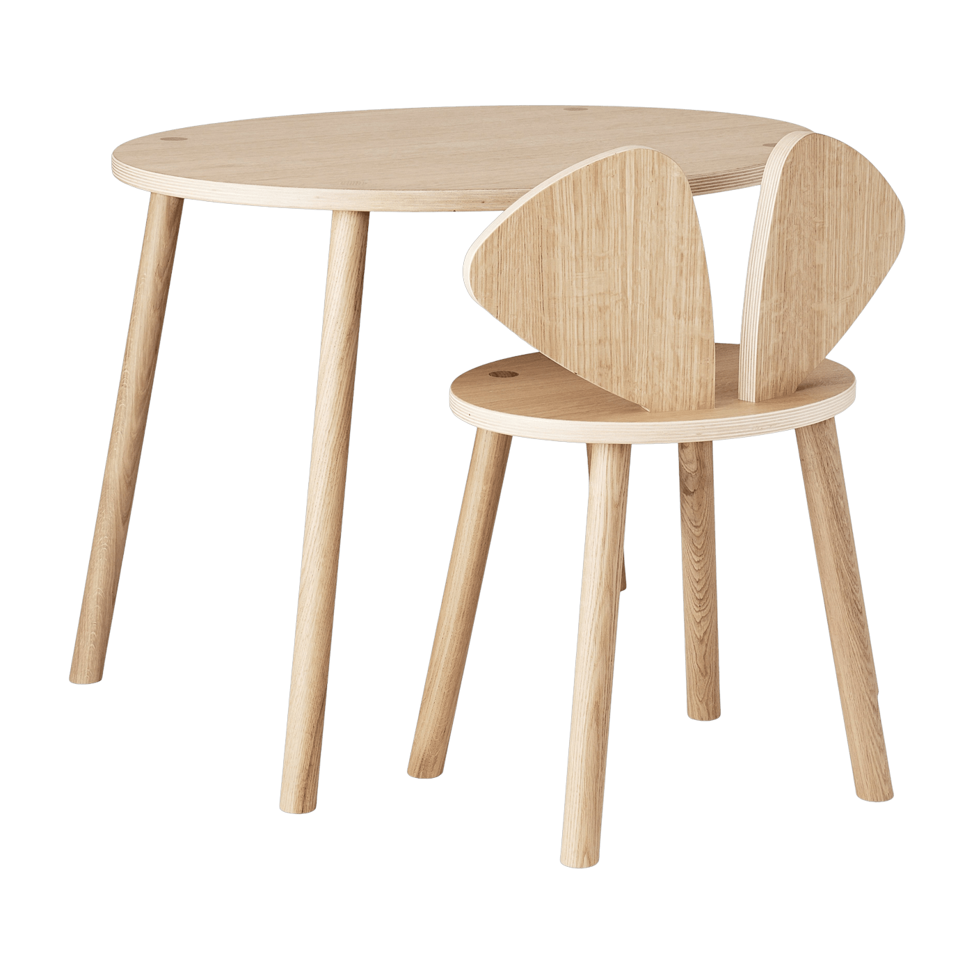 Set table et chaise en bois Mouse - Nofred - The Cool Republic