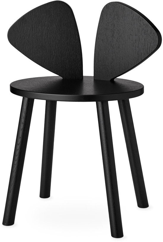 Set table et chaise en bois noir Mouse - Nofred - The Cool Republic