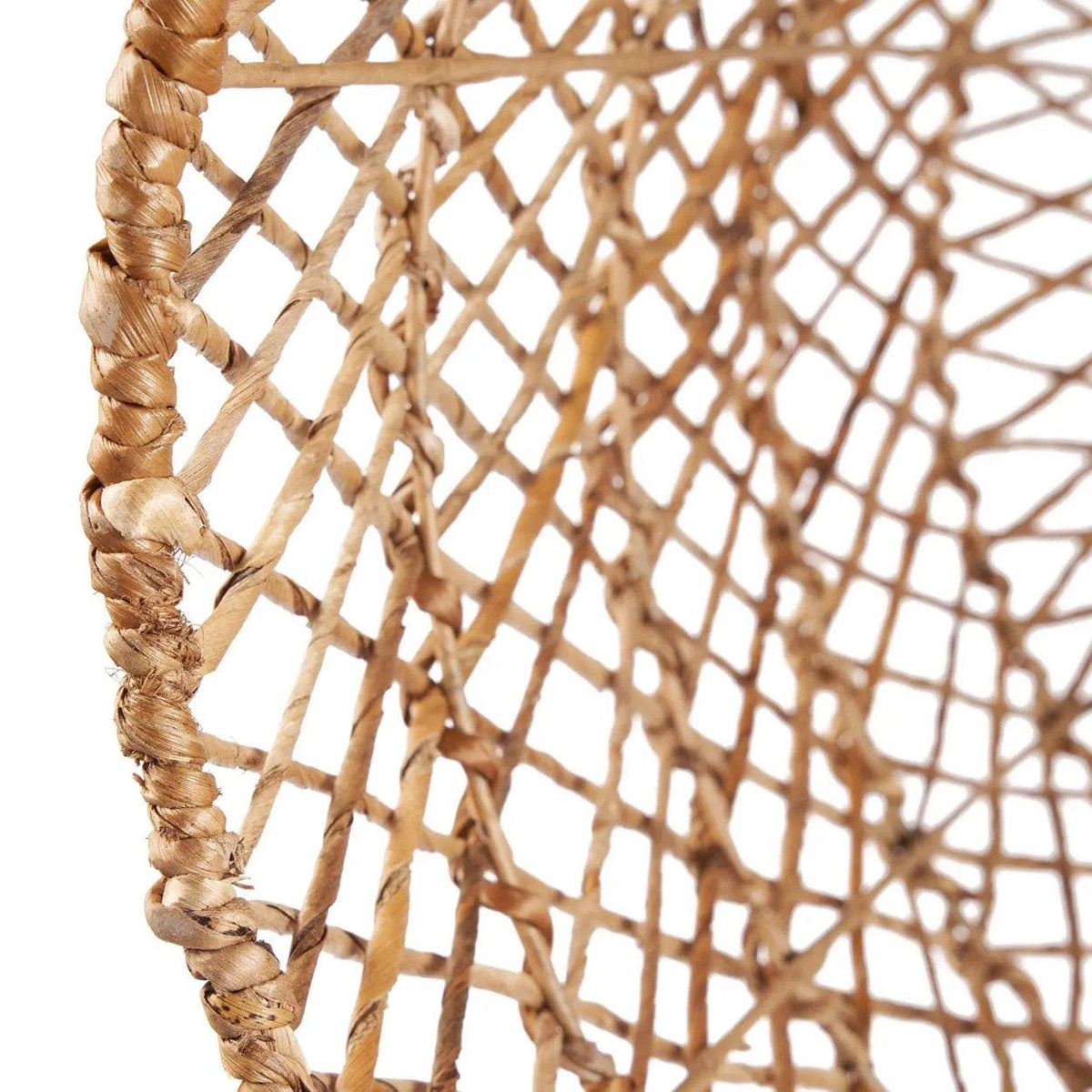 Suspension ronde en fibre tressée naturelle beige 55cm Xiomara - Bazar Bizar — vue 2