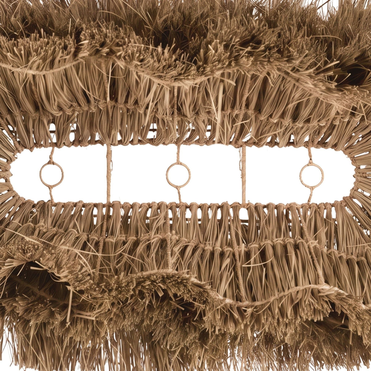 Suspension en jonc de mer tressé beige 140cm Nyang Nyang - Bazar Bizar — vue 9