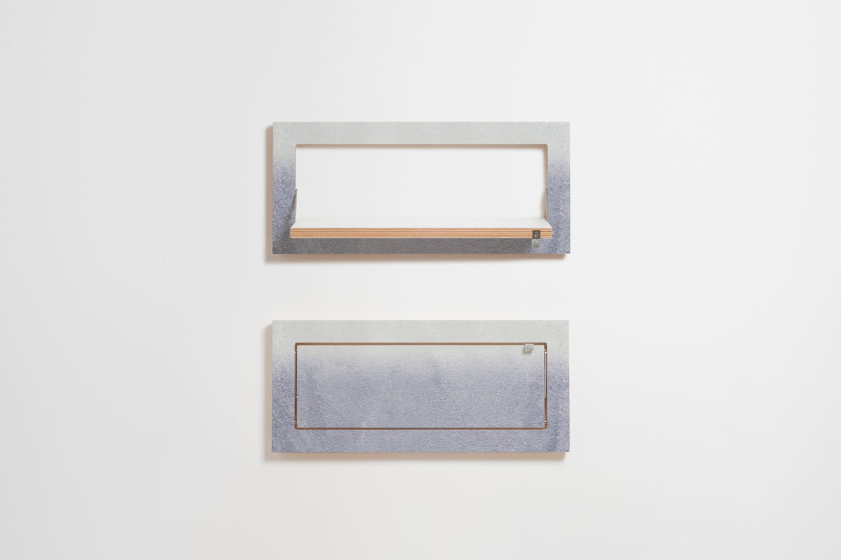 Étagère murale en bouleau gris 27x18x60cm Fläpps Fading Grey - Ambivalenz — vue 3