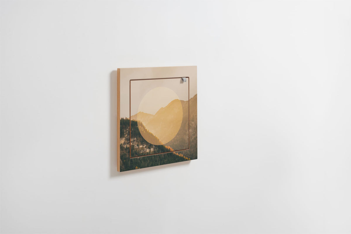 Étagère murale en bouleau jaune 40x31x40cm Fläpps Alps - Ambivalenz — vue 3